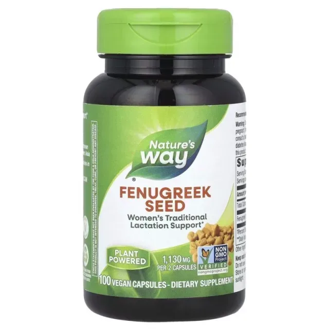 Натуральна добавка Nature's Way Fenugreek Seed, 100 вегакапсул