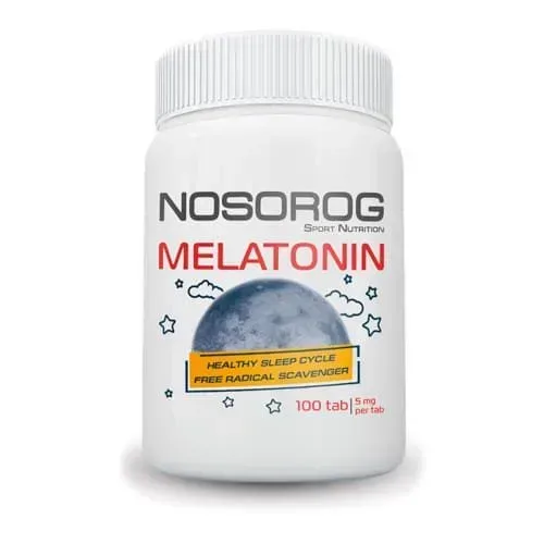 Натуральна добавка Nosorog Melatonin, 100 таблеток