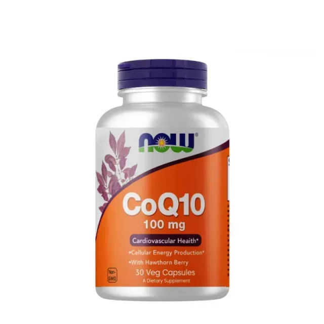 Натуральна добавка NOW CoQ-10 100 mg, 30 вегакапсул