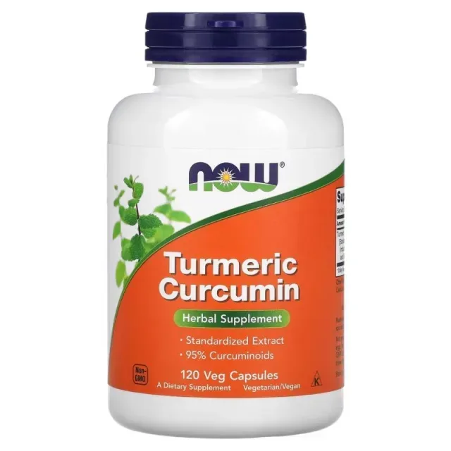 Натуральна добавка NOW Curcumin, 120 вегакапсул