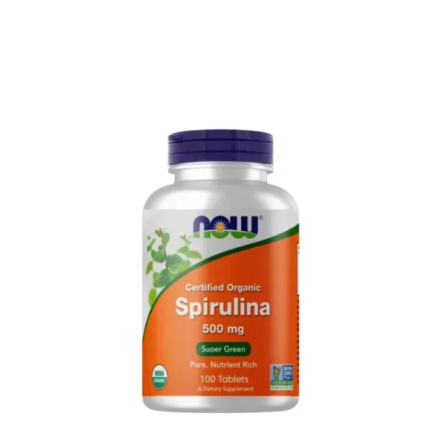 Натуральная добавка NOW Spirulina 500 mg, 100 таблеток