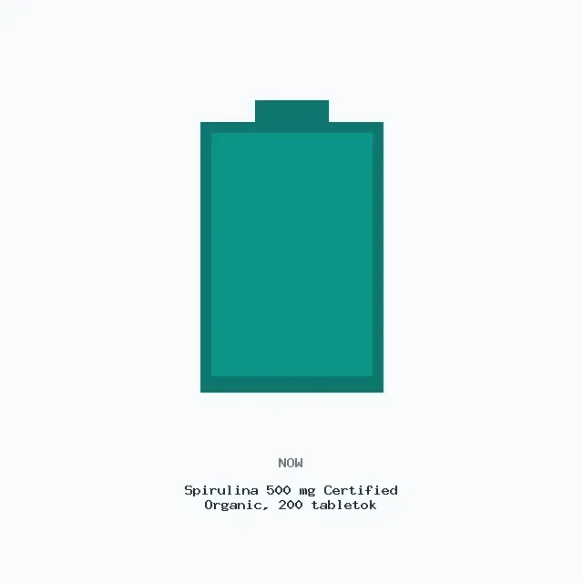 Натуральна добавка NOW Spirulina 500 mg, 200 таблеток