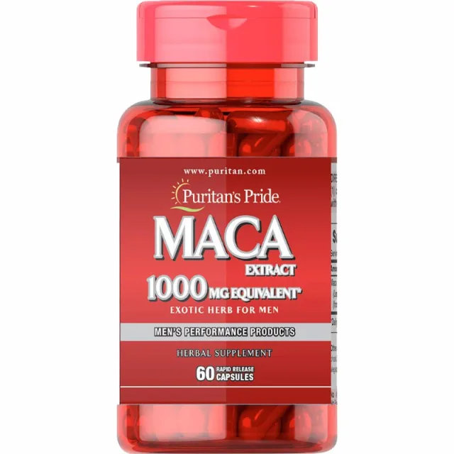 Натуральная добавка Puritan's Pride Maca Extract 1000 mg, 60 капсул