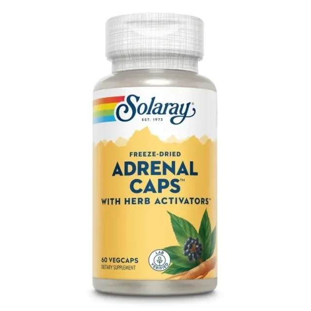 Натуральная добавка Solaray Adrenal Caps, 60 вегакапсул