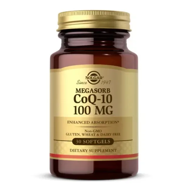 Натуральная добавка Solgar CoQ-10 100 mg Megasorb, 30 капсул