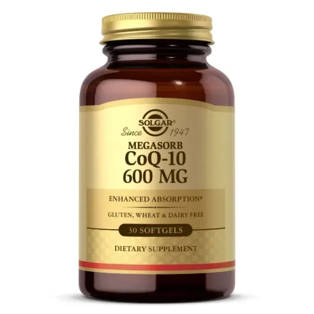 Натуральна добавка Solgar CoQ-10 600 mg Megasorb, 30 капсул