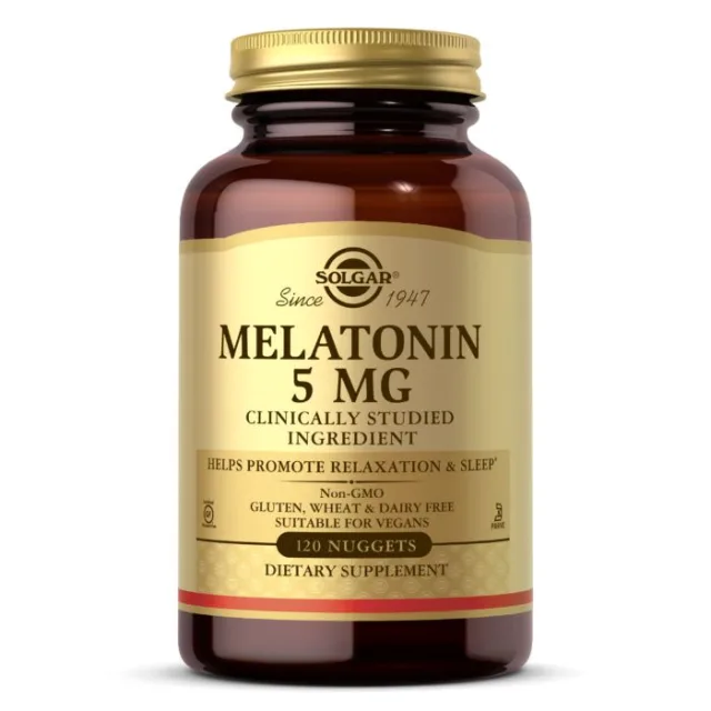 Натуральна добавка Solgar Melatonin 5 mg, 120 таблеток