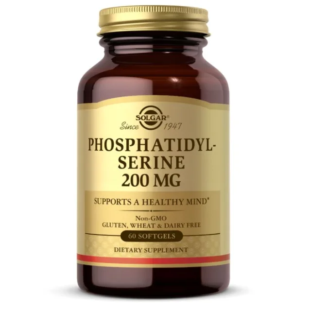 Натуральна добавка Solgar Phosphatidylserine 200 mg, 60 капсул