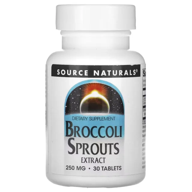 Натуральная добавка Source Naturals Broccoli Sprouts Extract, 30 таблеток