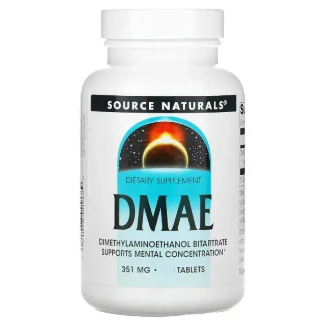 Натуральна добавка Source Naturals DMAE, 50 таблеток