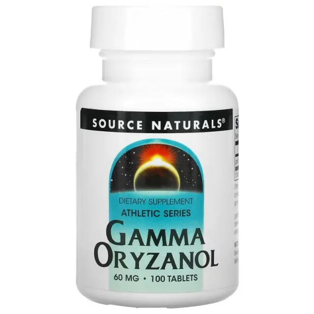 Натуральна добавка Source Naturals Gamma Oryzanol 60 mg, 100 таблеток