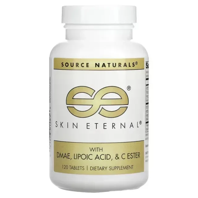 Натуральна добавка Source Naturals Skin Eternal with DMAE Lipoic Acid and C Ester, 120 таблеток