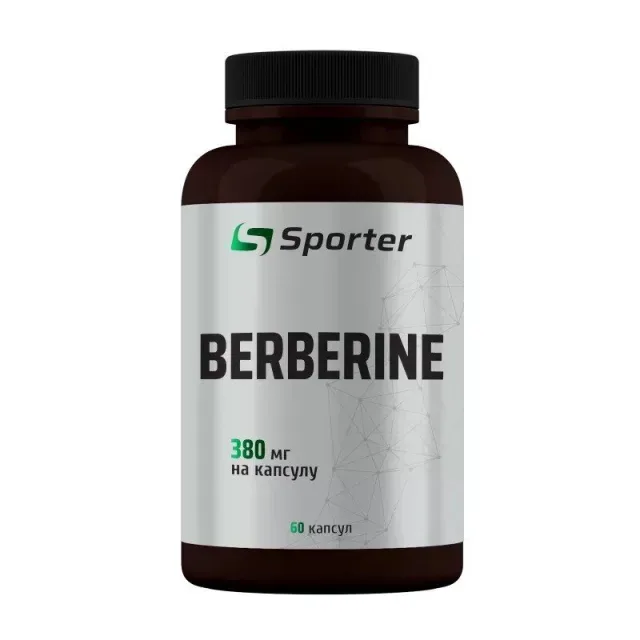 Натуральна добавка Sporter Berberine 380 mg, 60 капсул