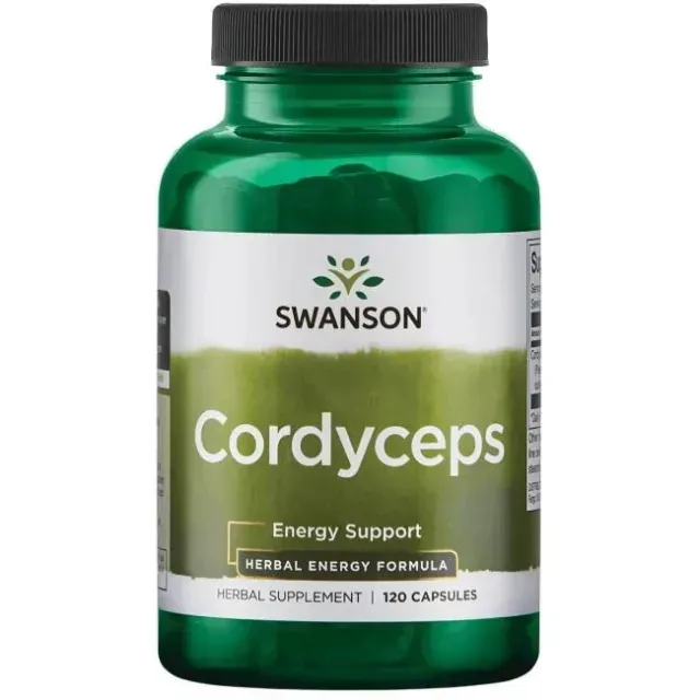 Натуральна добавка Swanson Cordyceps 600 mg, 120 капсул