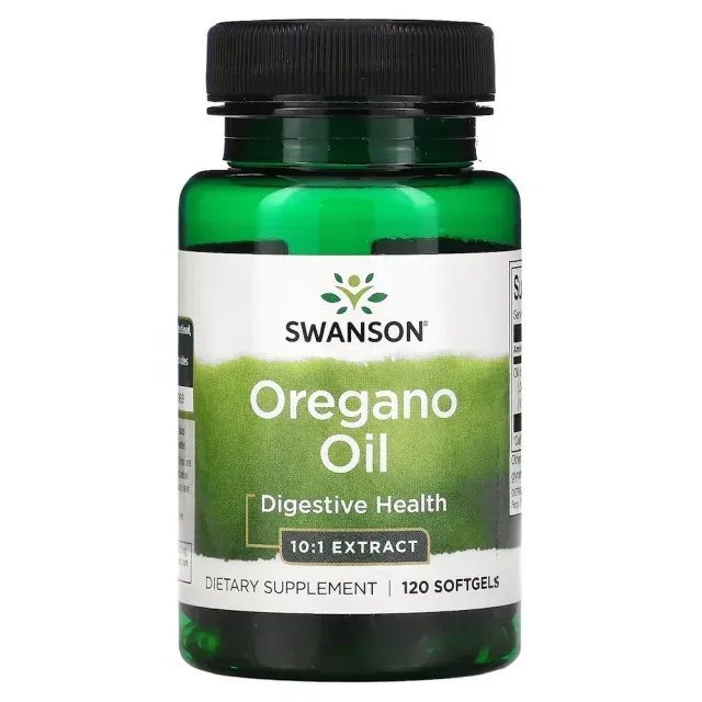 Натуральна добавка Swanson Oregano Oil 10:1 Extract, 120 капсул