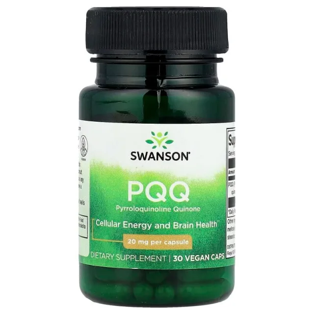 Натуральна добавка Swanson PQQ 20 mg (Pyrroloquinoline Quinone), 30 вегакапсул