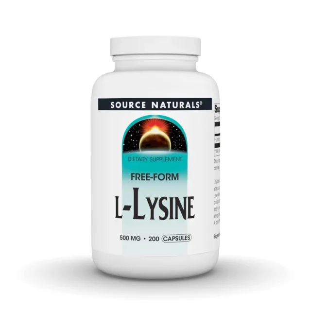 Незаменимая аминокислота Source Naturals L-Lysine 500 mg, 250 таблеток
