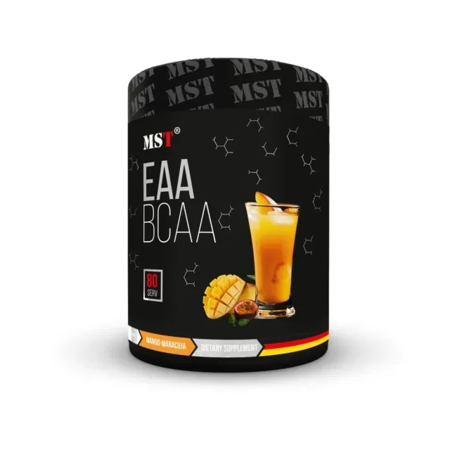 Незамінні амінокислоти MST Nutrition EAA&BCAA, 1.04 кг - Манго-маракуя з вітамінами групи В