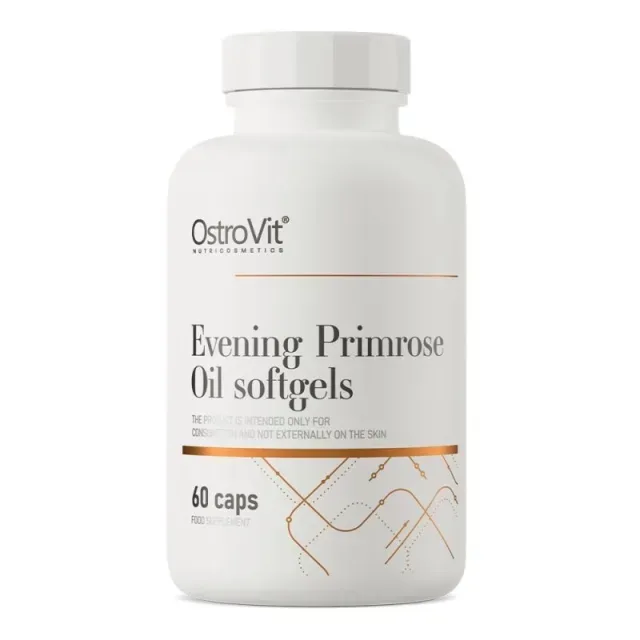 Олія примули вечірньої OstroVit Evening Primrose Oil, 60 капсул для підтримки шкіри та імунної системи