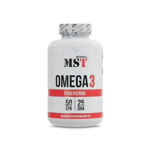 Омега-3 MST Nutrition Omega 3 Triglyceride 75%, 180 капсул для поддержки сердечно-сосудистой системы