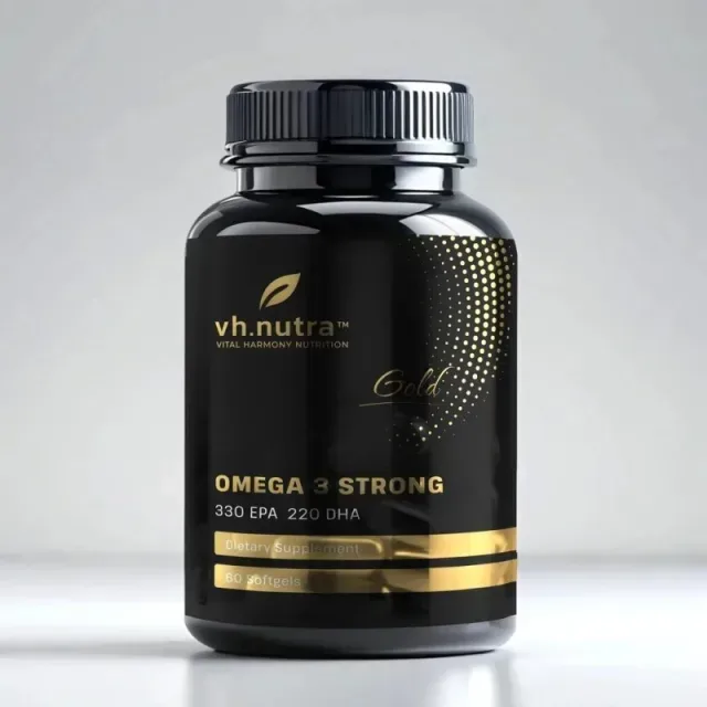 Омега-3 VitalHarmony Gold Omega 3 Strong, 60 капсул