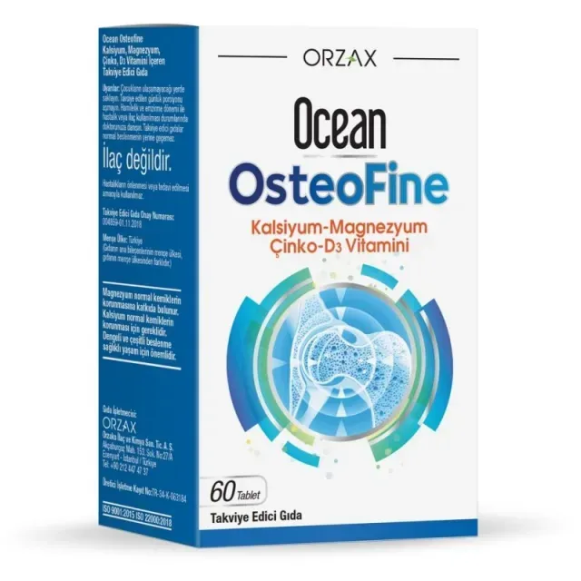 Остеофін Orzax Ocean Osteofine, 60 таблеток для підтримки кісток і м'язів
