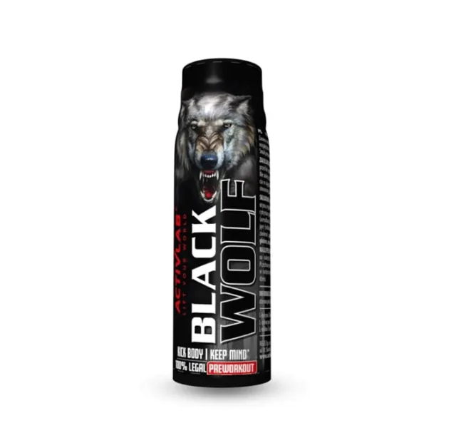 Передтренувальний комплекс ActivLab Black Wolf Shot, 80 мл - Апельсин-вишня, Фруктовий пунш