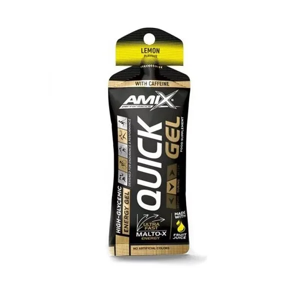 Передтренувальний комплекс AMIX Performance Quick Gel with Caffeine, 45 грам - Лимон