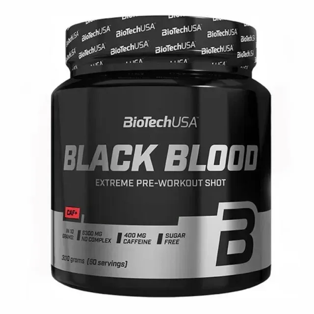 Предтренировочный комплекс BioTech Black Blood CAF +, 300 грамм - Кола