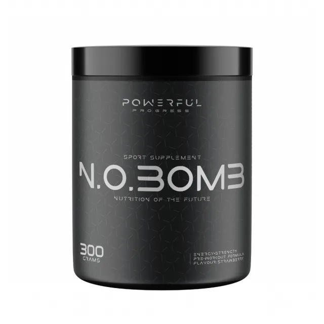 Передтренувальний комплекс Powerful Progress N.O.BOMB, 300 грам - Полуниця