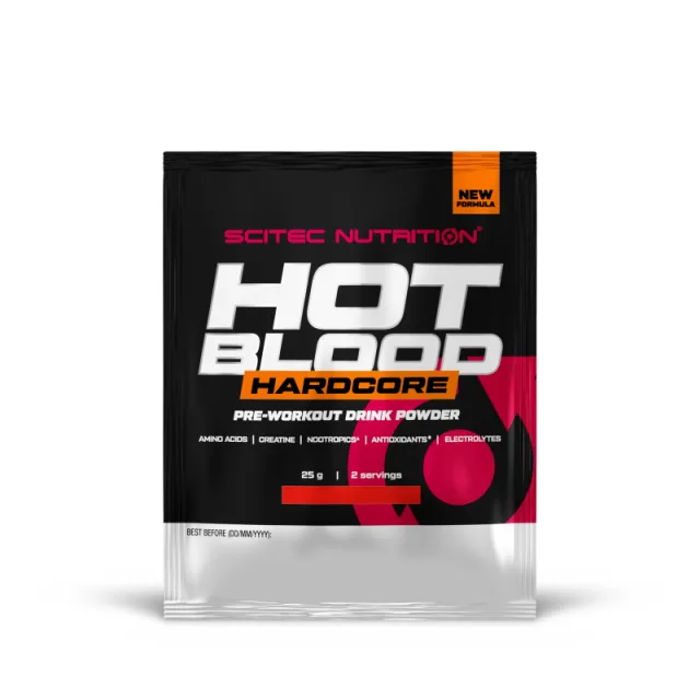 Передтренувальний комплекс Scitec Nutrition Hot Blood Hardcore, 25 грам - Апельсиновий сік