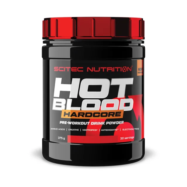 Передтренувальний комплекс Scitec Nutrition Hot Blood Hardcore, 375 грам - Чорна смородина-годжі