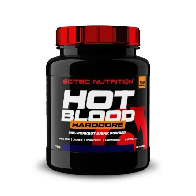 Передтренувальний комплекс Scitec Nutrition Hot Blood Hardcore, 700 грам - Рожевий лимонад