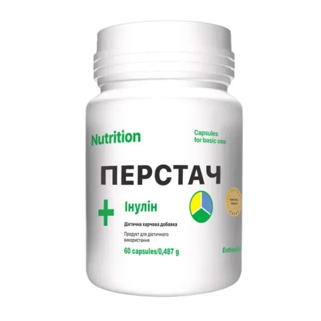 Перстач + інулін EntherMeal Перстач + Инулин, 60 капсул для підтримки травлення