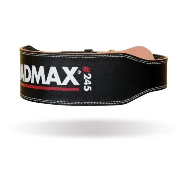 Пояс для важкої атлетики Leather MFB 245, M, Black