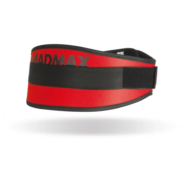 Пояс для тяжелой атлетики MAD MAX MFB 421, Red - M