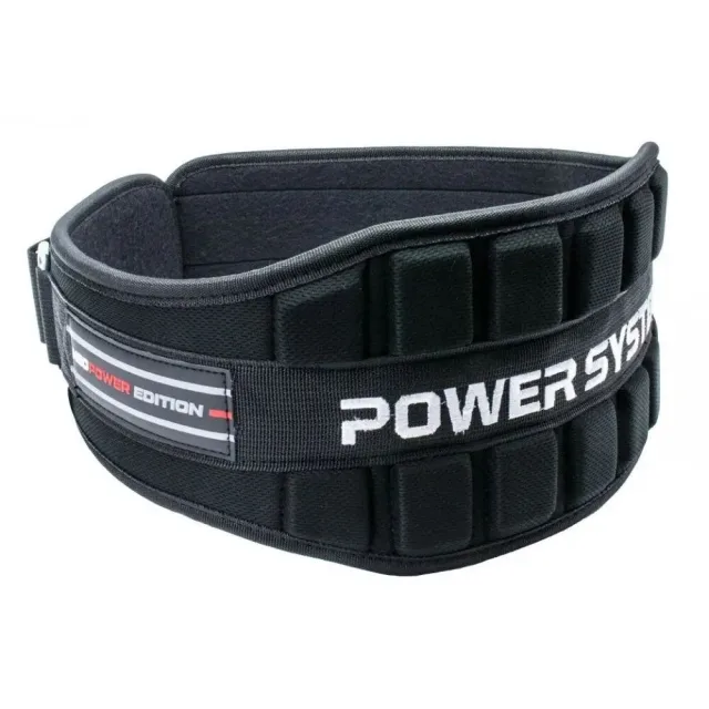 Пояс для важкої атлетики Power System PS-3230, Black/Red - L
