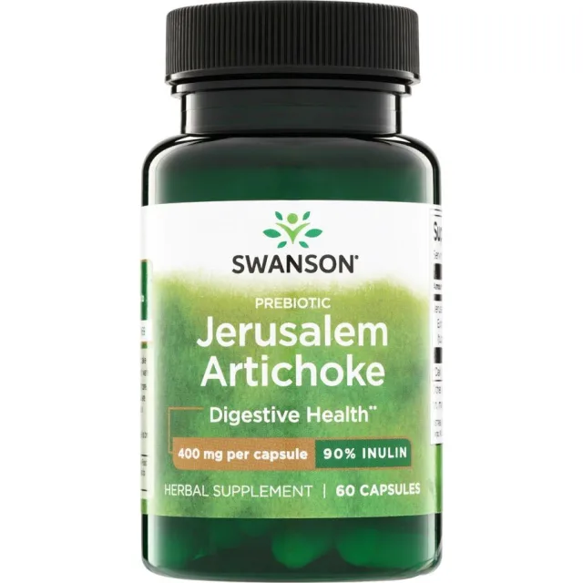 Пребіотик із топінамбура Swanson Prebiotic Jerusalem Artichoke, 60 капсул