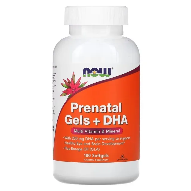 Prenatal Gels + DHA, 180 капсул
