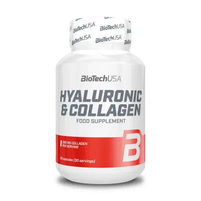 Препарат для суставов и связок BioTech Hyaluronic and Collagen, 30 капсул