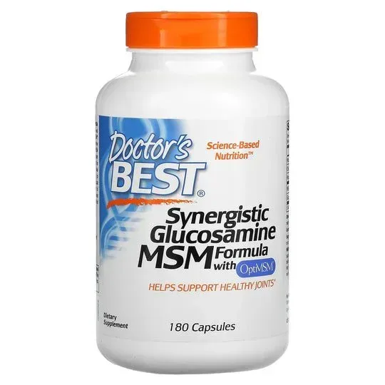 Препарат для суглобів і зв'язок Doctor's Best Synergistic Glucosamine MSM Formula, 180 капсул