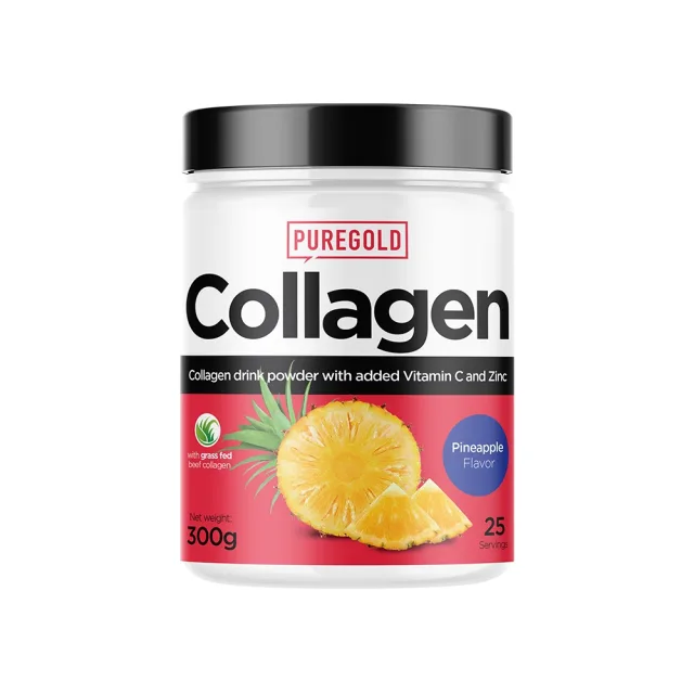 Препарат для суглобів і зв'язок Pure Gold Protein Collagen, 300 грам - Ананас