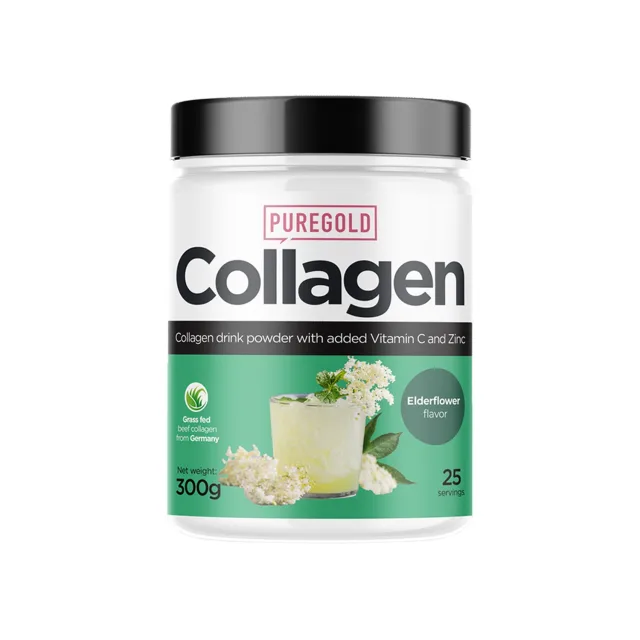 Препарат для суглобів і зв'язок Pure Gold Protein Collagen, 300 грам - Бузина
