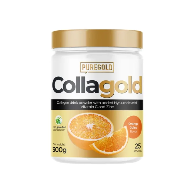 Препарат для суглобів і зв'язок Pure Gold Protein CollaGold, 300 грам - Апельсиновий сік