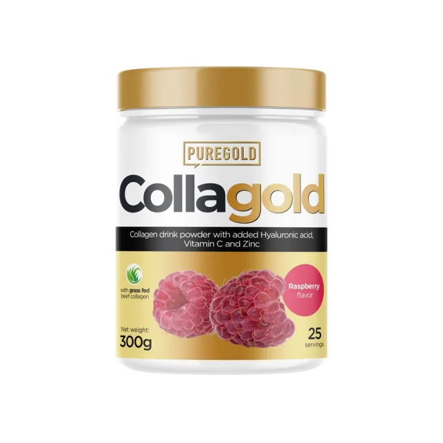 Препарат для суглобів і зв'язок Pure Gold Protein CollaGold, 300 грам - Малина