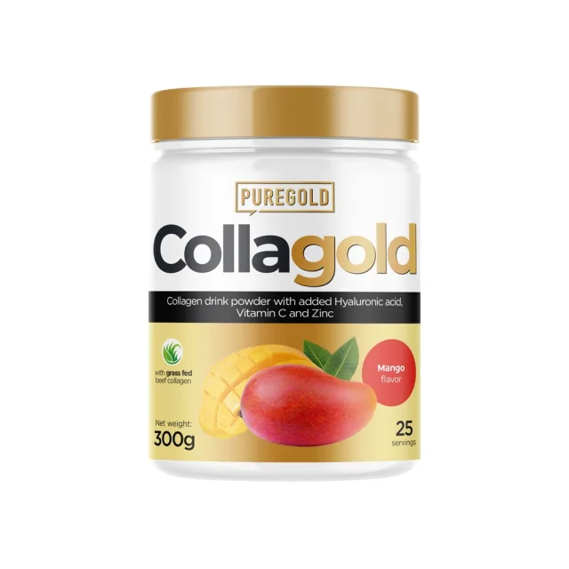 Препарат для суставов и связок Pure Gold Protein CollaGold, 300 грамм - Манго