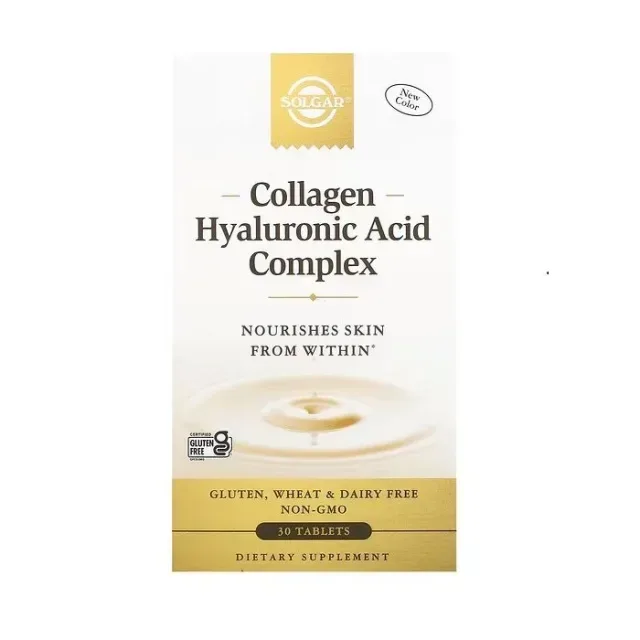 Препарат для суглобів і зв'язок Solgar Collagen Hyaluronic Acid Complex, 30 таблеток