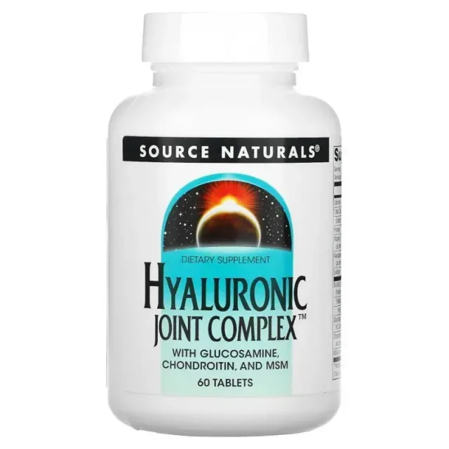 Препарат для суглобів і зв'язок Source Naturals Hyaluronic Joint Complex, 60 таблеток