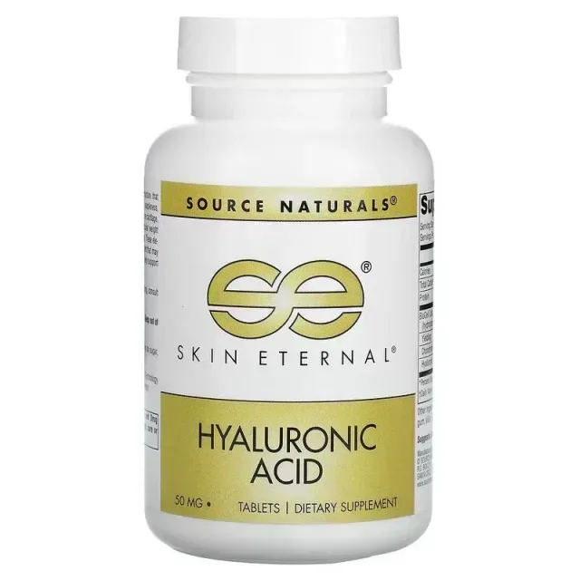 Препарат для суставов и связок Source Naturals Skin Eternal Hyaluronic Acid, 60 таблеток