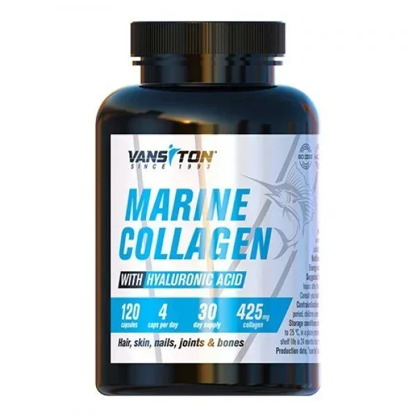Препарат для суглобів і зв'язок Vansiton Marine Collagen, 120 капсул